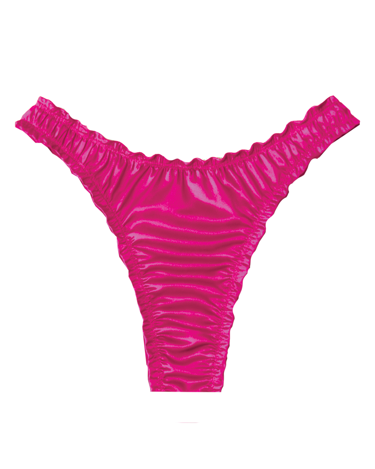 Venus Bottom | Scrunched Blue Brazilian Bottom | TRUSSO SWIM