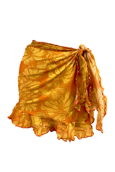 Mesh Ruffle Sarong