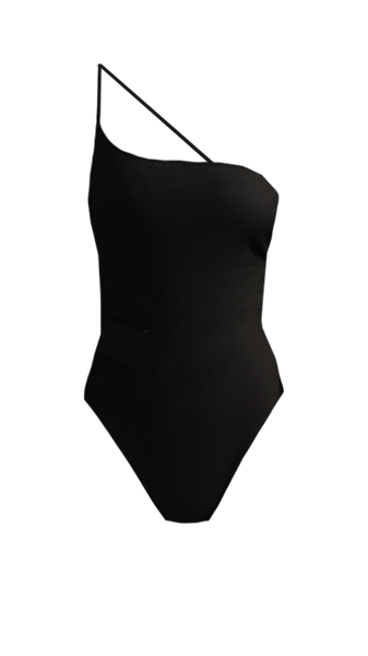 GRACE U☆24AW☆Amon One-piece (Black) LESLIE AMON Grace Draped Swimsuit | endource